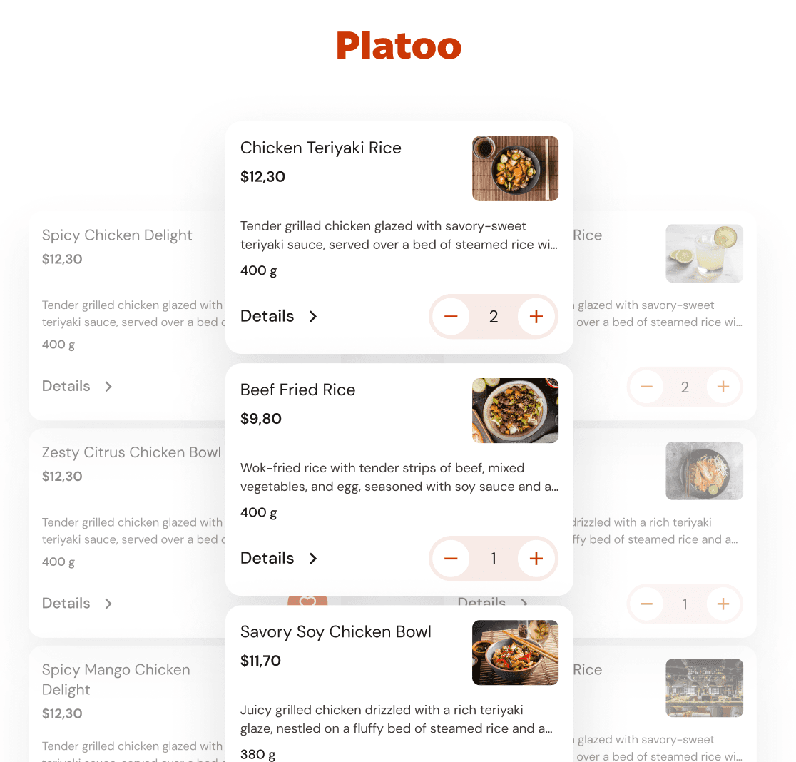 Guests choose dishes and drinks to order