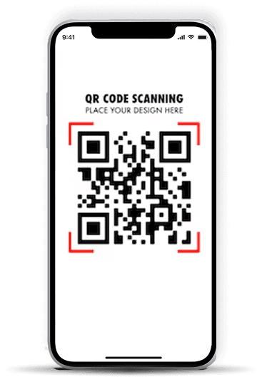Restaurant QR code used to open a digital menu on a smartphone